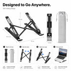 Desdet Rise | Adjustable Foldable Aluminium Laptop Stand